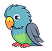 可愛い鳥のアイコン